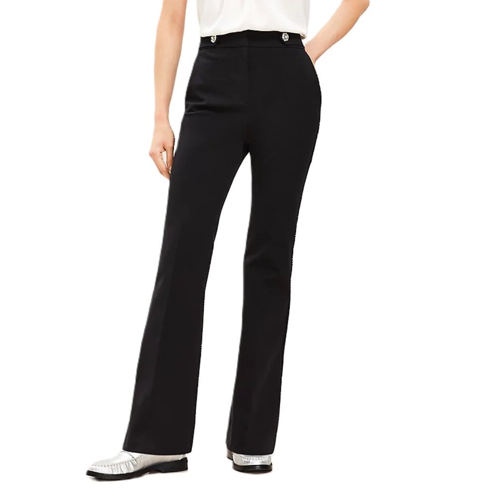 LOFT Tab Waist Flare Pants (NWT)